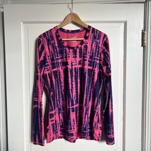Under Armour Pink and Purple Long Sleeve Tee Base Layer